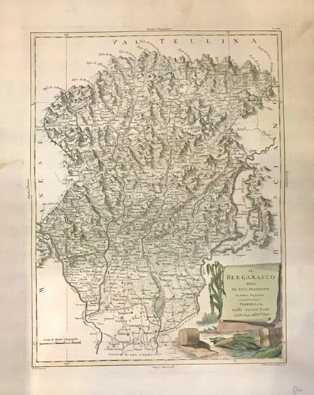 Zatta Antonio (1722-1804) Il Bergamasco diviso ne' suoi Distretti di nuova projezione 1782 Venezia